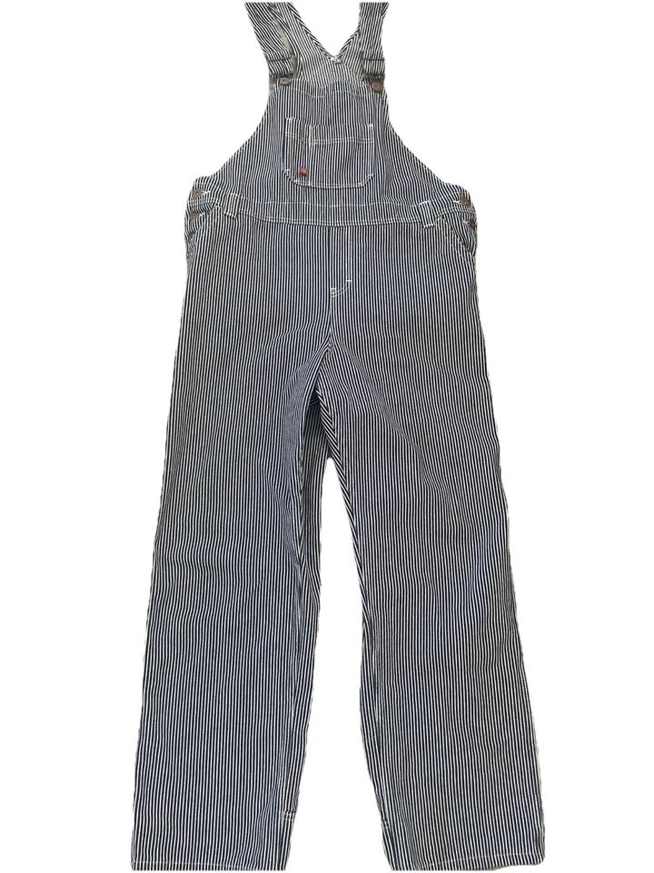 Mono con tirantes Dickies a rayas de nogal americano conductor de tren talla grande Foto 2 de 4