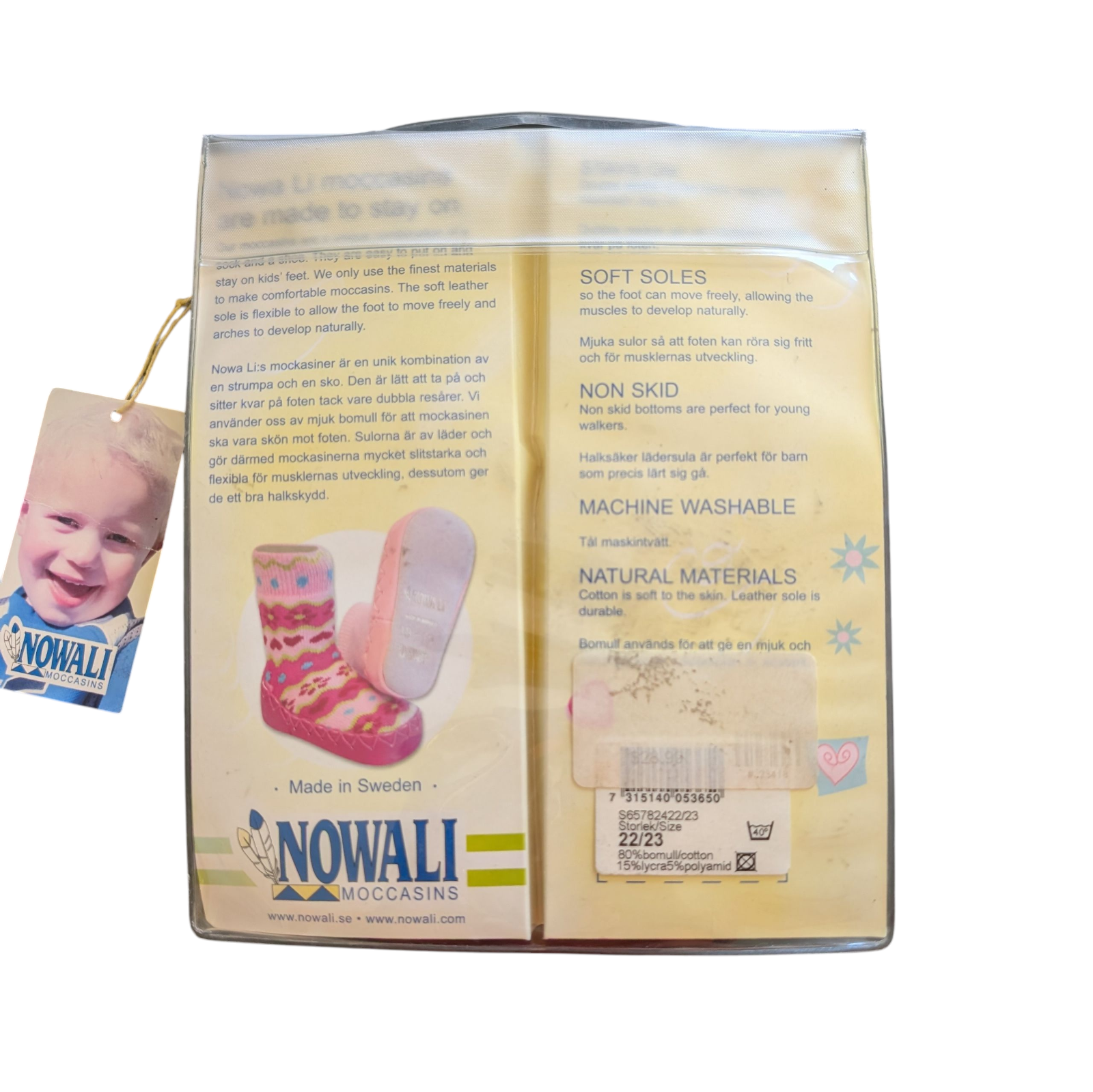 SAOLA Mocassini Nowali bambino taglia 18M marrone marrone chiaro stampa animalier misto cotone suola pelle