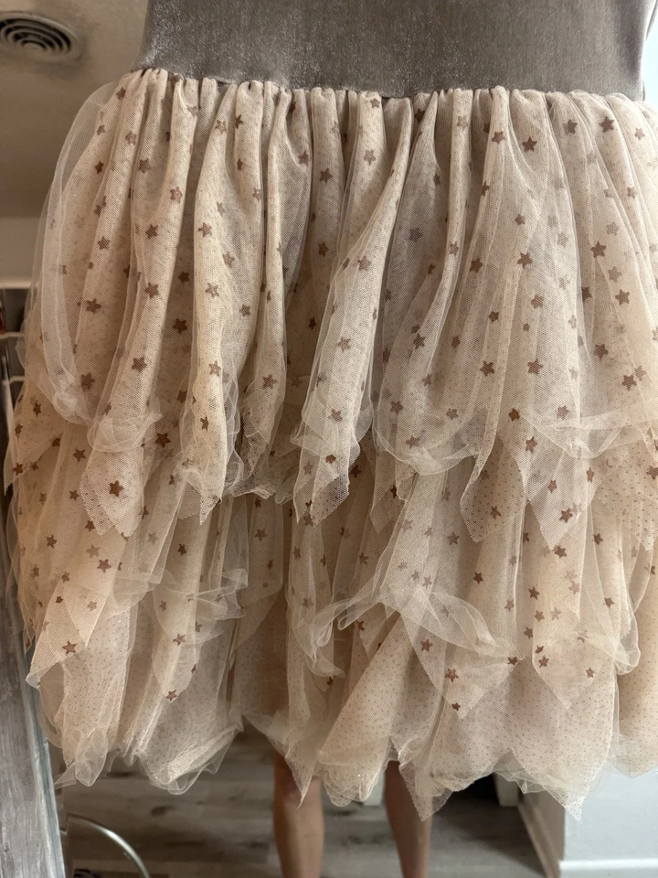 Vestido Luna Margot Metallic StarTul Usado en Excelente Condición Talla 12 Foto 2 de 4