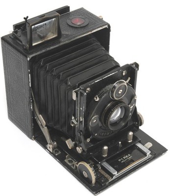 Perka ( pre Linhof) 6x9cm folding camera c1923 w. Meyer Plasmat RARE