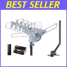 Professional Grade Motorized Outdoor Antenna with 2 Outputs