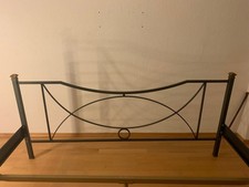 Bett Metall Schwarz 180x200 cm und Lattenrost