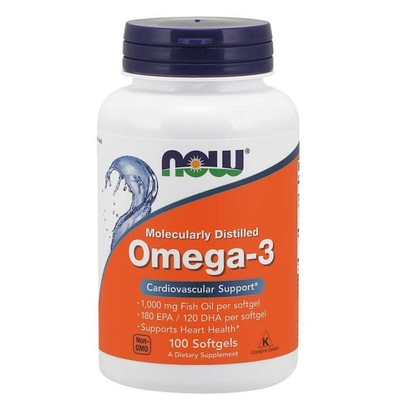 Now Foods Omega-3 1000 mg 100 Weichkapseln