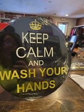 Keep Calm and Wash Your Hands Metal Sign 11.75"