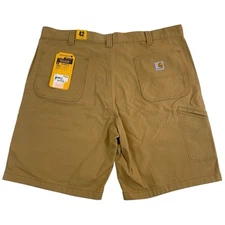 Carhartt Shorts Mens 42 Brown Rugged Flex Relaxed Fit Canvas Work 102514-918 NWT