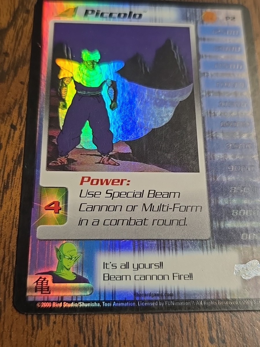 2000 Dragon Ball Z Score CCG Saiyan Saga Piccolo #P2 Limited Foil