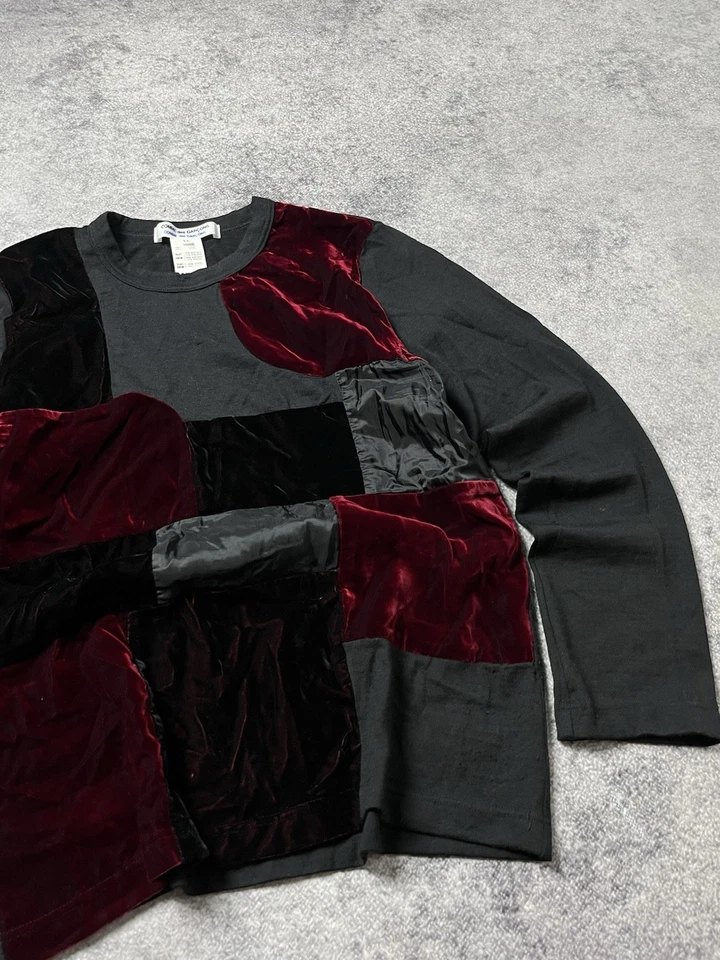 🔥CAMISETA COMME DES GARÇONS ARCHIVO PATCHWORK MANGA LARGA CDG AÑOS 90 Foto 4 de 4