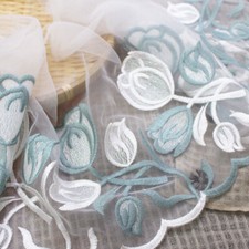 Lace Embroidered Fabric Trim Ribbon Applique Lolita Ethnic Sewing DIY Craft