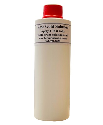 8oz ROSE GOLD solution, Rose gold plating solution, INDUSTRIAL GRADE, Video