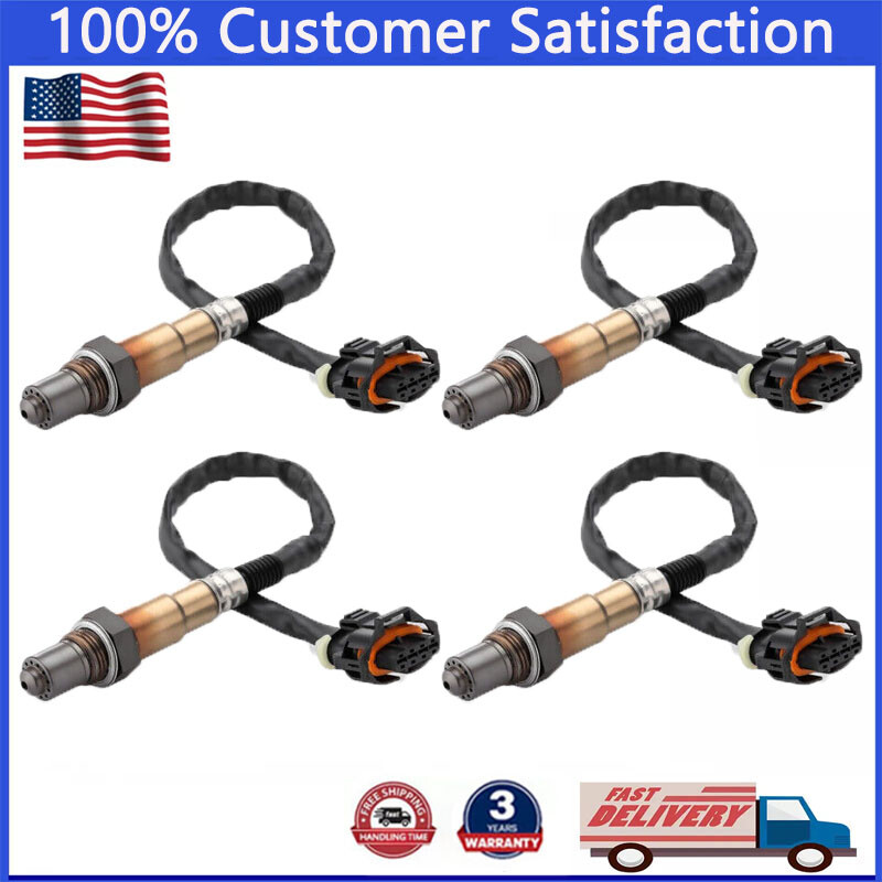 4PCS Up+Down O2 Sensor For Cadillac CTS 3.2L 2003-2004 Saturn Vue 3.0L 2002-2003