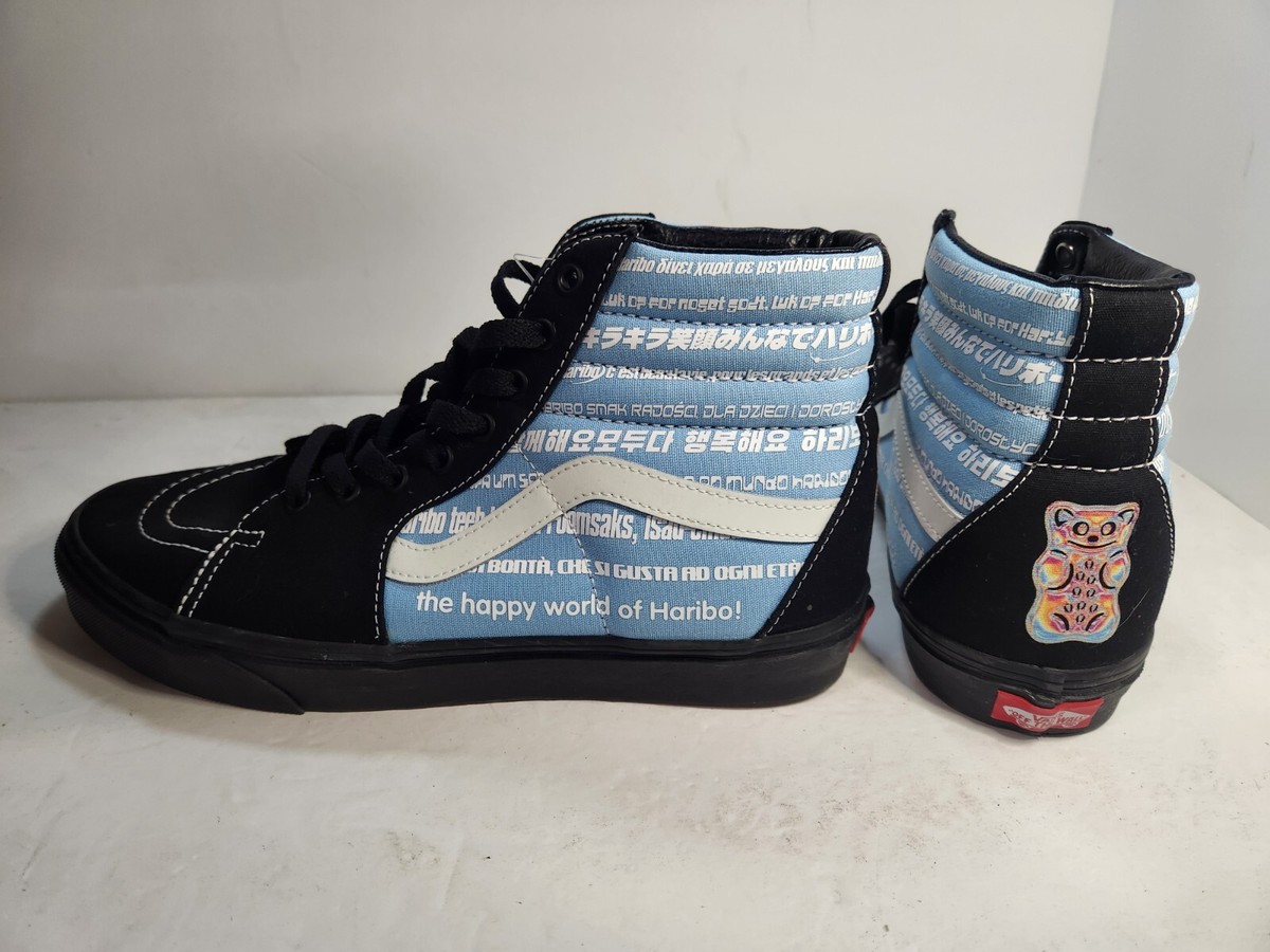 NEW Vans X Haribo Sk8-Hi Shoes Men's 10 Black/Blue Gummy Bear High