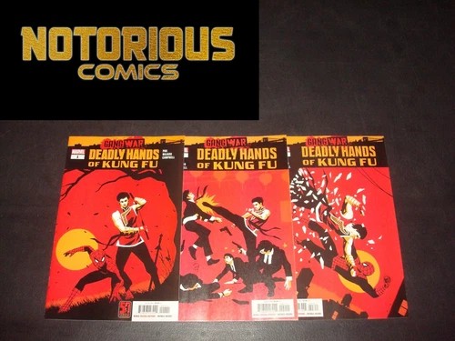 Gang War Deadly Hands of Kung-Fu 1-3 Complete Comic Lot Run Set Marvel
