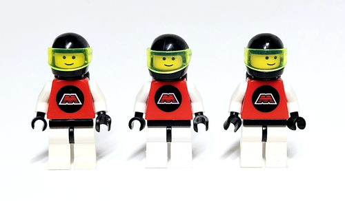 Lego M-Tron Vintage Space Minifigure Lot of 3 Classic Spaceman with Air Tanks