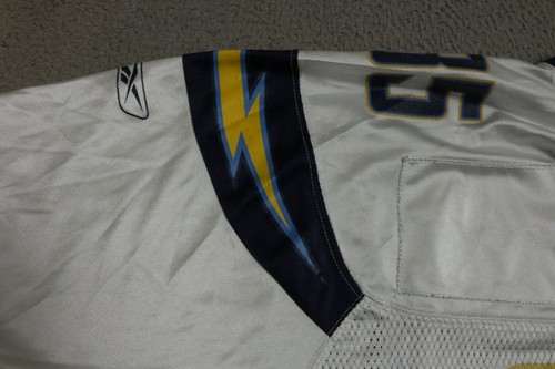 Vintage Antonio Gates San Diego Chargers Jersey Mens Large White Reebok HOF - Picture 11 of 16