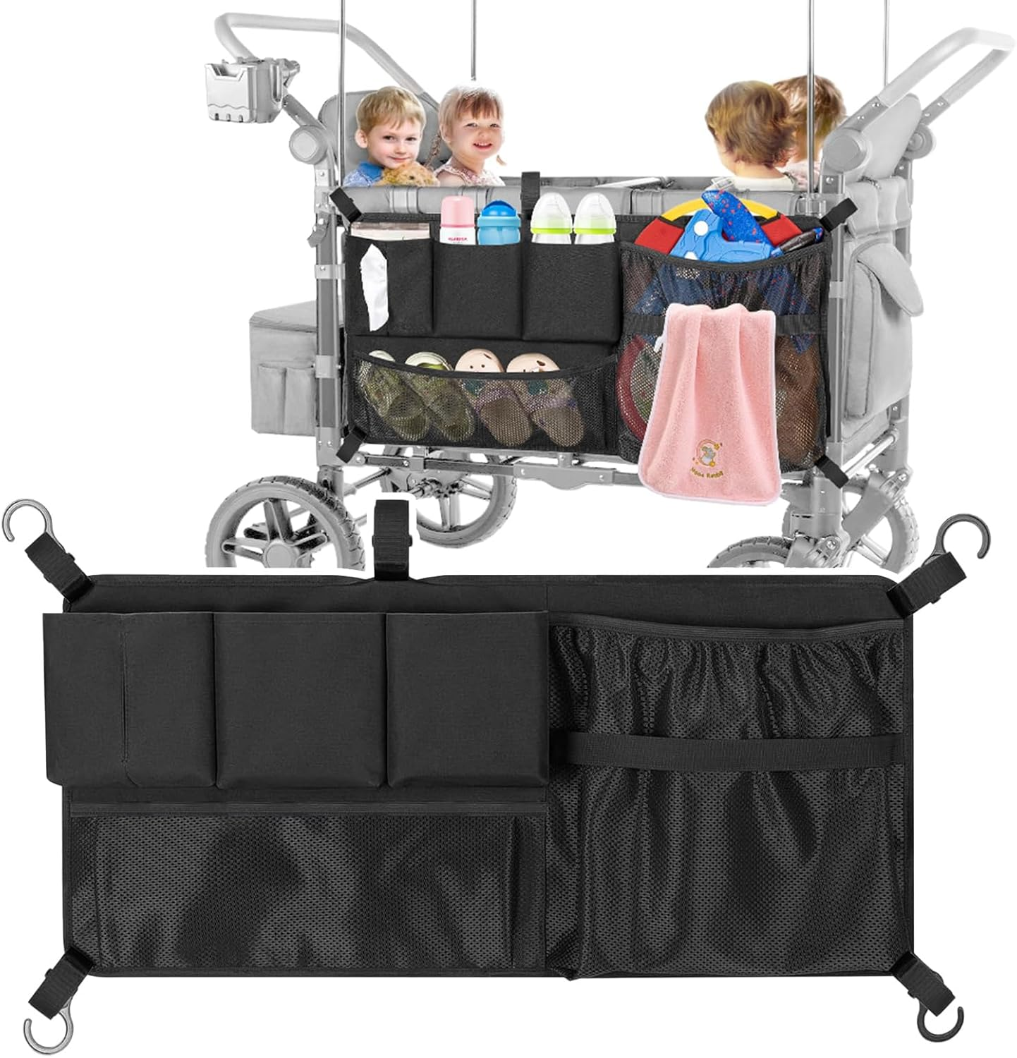 Stroller Wagon Cargo Net Universal Wagon Accessories Compatible with Wonderfold