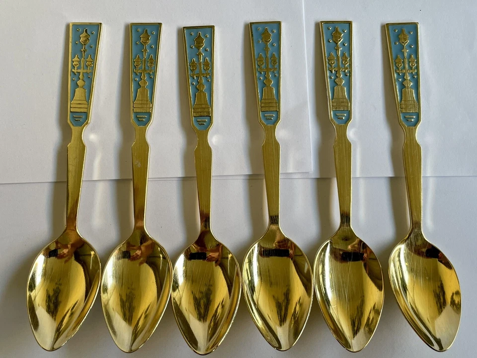 Cuchara plata vintage esmalte taza rusa tazón huevos salero Kovsh taza antigua Foto 4 de 4