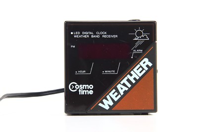 Cosmo Time Cube Weather Alarm Clock E-221 Made In Hong Kong