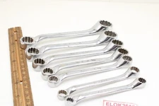 Snap-On XS Series 5/16" x 13/16" 7 Piece Double Box End Offset Wrench Set USA