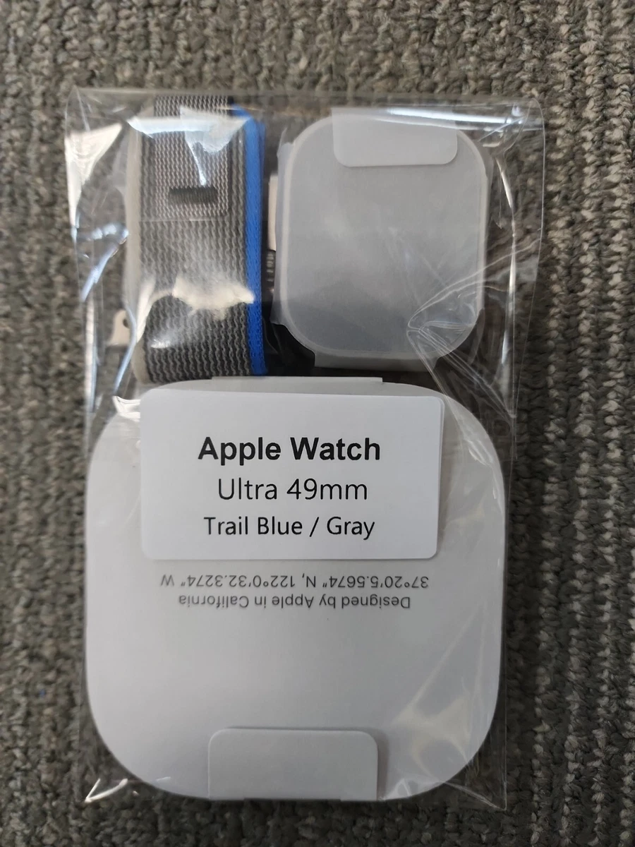 NEW Apple Watch Ultra 49mm (GPS + Cellular) Titanium w/ M/L Blue