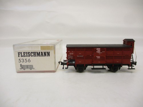 X-36008	Fleischmann 5356 H0 Viehwagen DB 358 536, sehr guter Zustand | Zustand: Gebraucht