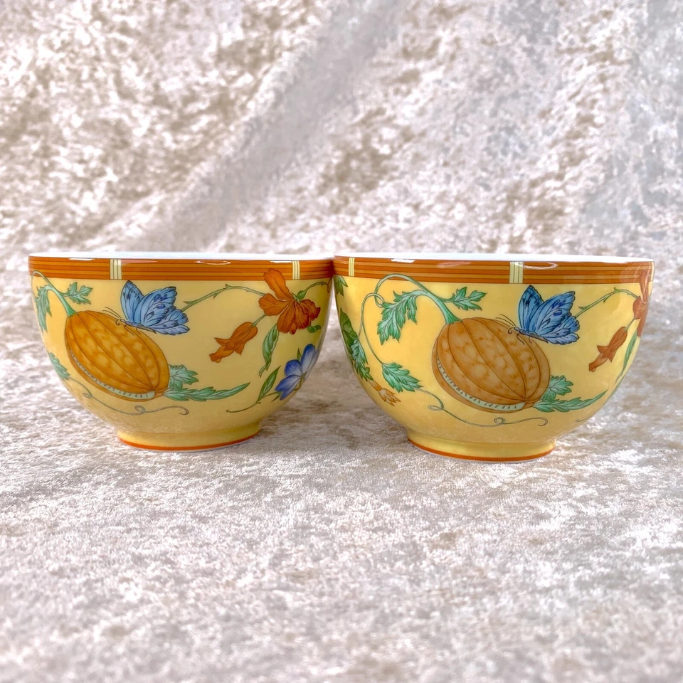 Taza de té y platillo Hermes Paris vajilla de porcelana La Siesta 2 juegos Foto 4 de 4