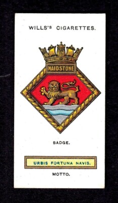 40270/ Wills´s Cigarettes   Ships´ Badges   No. 47   H.M.S. Maidstone