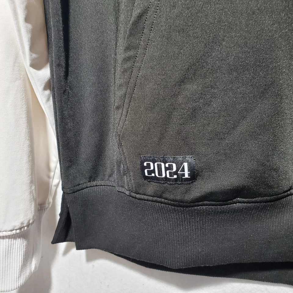 Official 2024 NCAA Men Basketball 1/4 Zip Sweatshirt March Madness Black Hoodie - Image 4 of 4