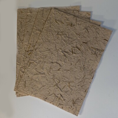 Handarbeit Maulbeerpapier 4 Blatt Kunst/Basteln/Decoupage DUNKEL Kokosnuss Verpackung