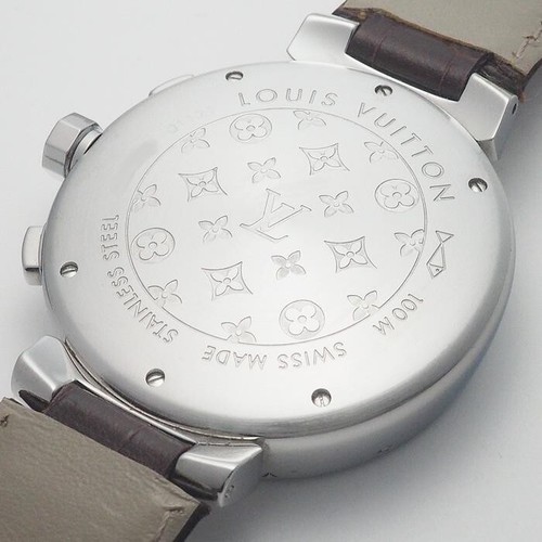 Louis Vuitton Tambour Chronograph Q1121 Automatic 41mm Stainless Men's Watch - Picture 4 of 9