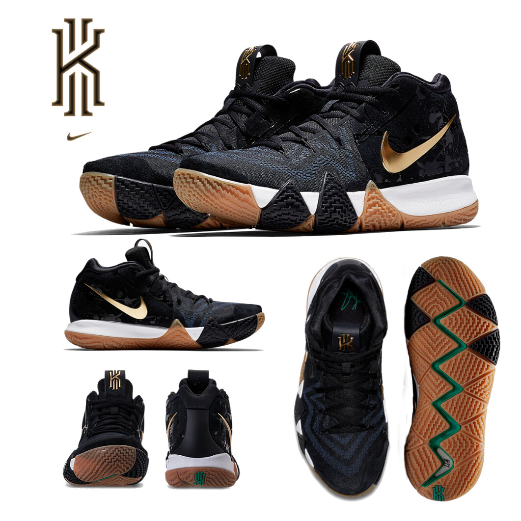 kyrie 4 pitch blue metallic gold