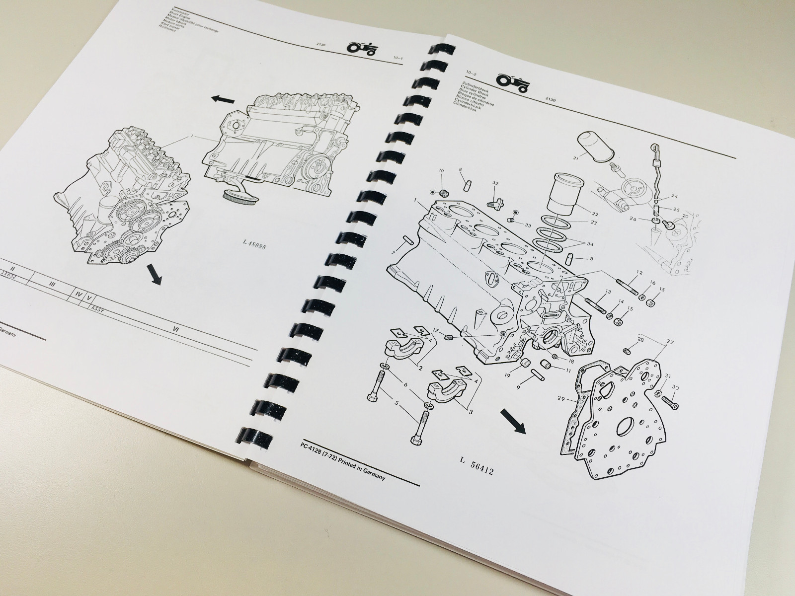 Buy John Deere 2130 Tractor Parts Manual Catalog Assembly Exploded Views  Numbers online | eBay