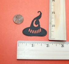 5 sml. WITCH HAT paper die cut embellishment HALLOWEEN
