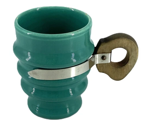 Metlox Poppytrail Series 200 5 oz. Coffee Mug  & Handle Poppy Turquoise