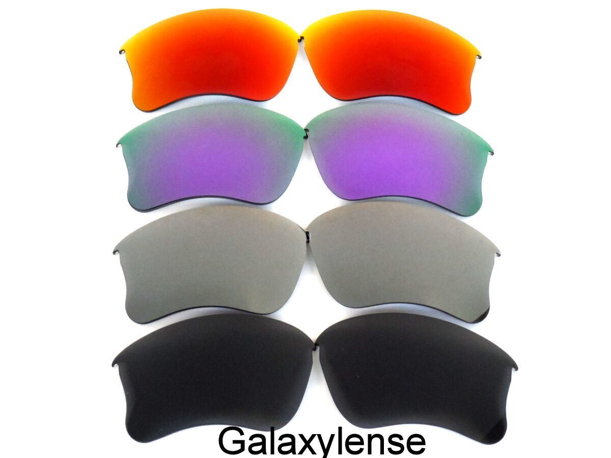 Replacement Lenses For Oakley Flak Jacket XLJ Sunglasses Black&Gray
