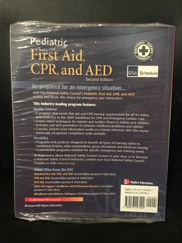 Pediatric First Aid, CPR & AED 2nd Edition NEW Paperback National Safety Council - Picture 2 of 2