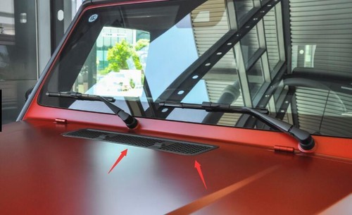 For Benz G-Class 2019-2022 Matte Carbon Fiber Front Hood Vent Frame Cover Trim - Picture 5 of 6