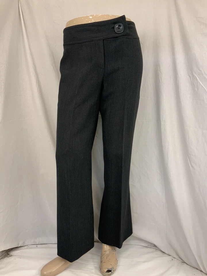 Pantalones de vestir Thalian talla 8 gris poli rayón elásticos hechos en Turquía YGI Y1-1015 Foto 2 de 4