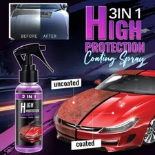 3 in 1 High Protection Quick Car Coat Ceramic Coating Spray Hydrophobic Car Wax
