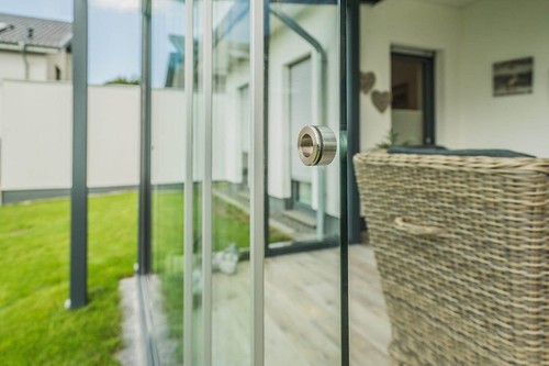 Glasschiebewand Glasschiebetür 151 bis 250 cm Höhe einbaufertig Terrassendach - Bild 5 von 7