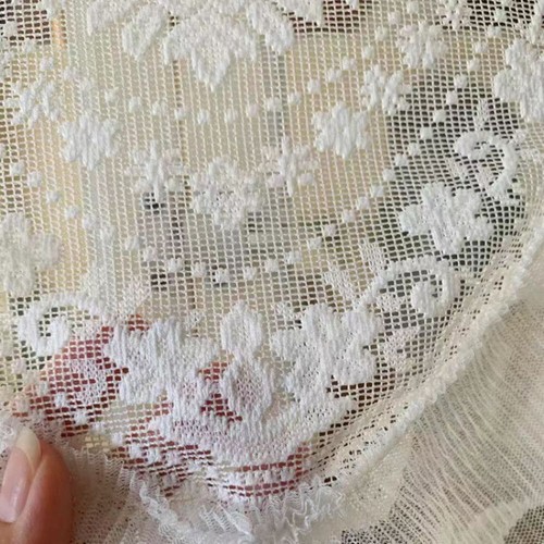 Lace Mesh Curtain Voile Valance Pelmet Mesh Net Retro Ruffles Window Door - Picture 5 of 11