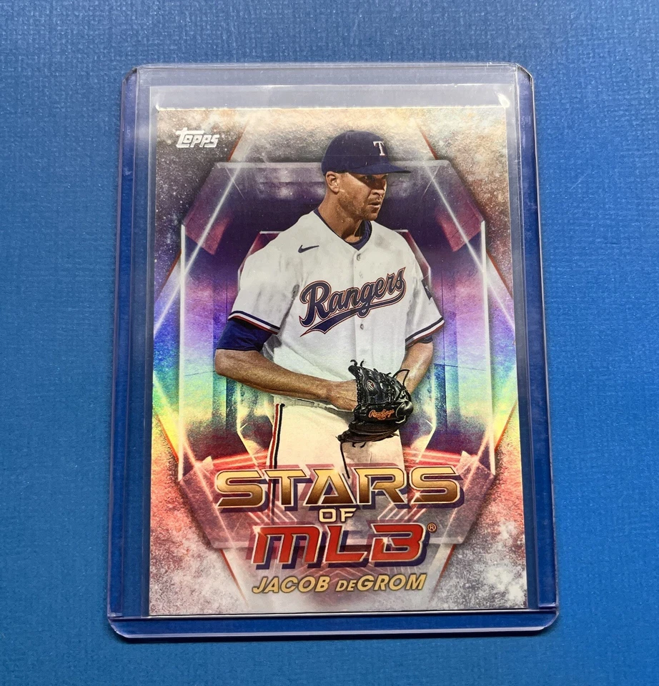 2023 Topps Series 2 Stars of MLB Jacob deGrom #SMLB-49 Texas Rangers - Image 2 of 4