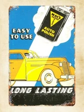  Mac's Auto Polish auto shop garage metal tin sign metal wall art