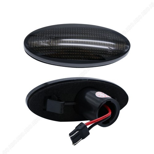 2x intermitentes laterales LED para Opel Astra F Corsa B C Meriva Vectra B negro - Imagen 10 de 12