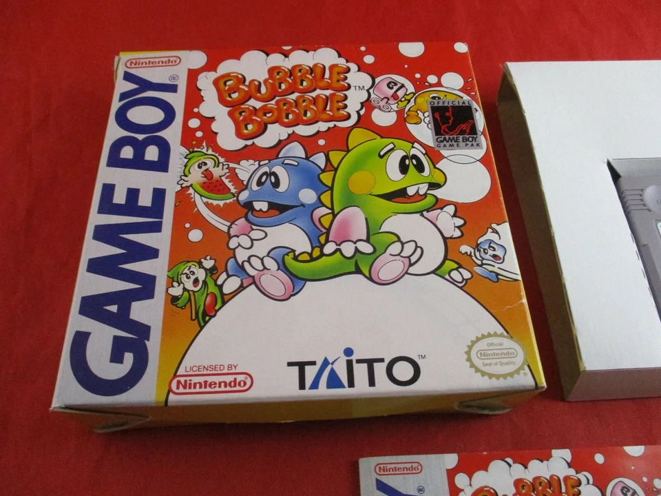 Bubble Bobble Nintendo Game Boy COMPLETE w/ Box manual game WORKS!  - Image 2 of 4