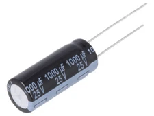 5 PCS Panasonic CAPACITOR 1000UF 1000MF 25V RADIAL CAP (REPLACING FOR 16V 10V )