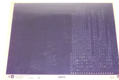 Opel Chevette Ersatzteilkatalog auf Microfich - Microfilm  ''08-1981''