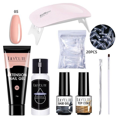 Set Gel Unghie 6W Lampada LED Set Completo Manicure Vernis Semi Permanente Prolunga Rapida - Foto 24 di 95