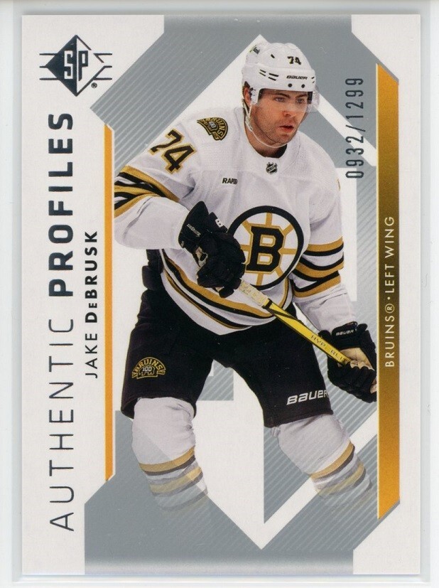 2023-24 Upper Deck SP Hockey Jake DeBrusk Authentic Profiles Silver /1299  #AP-19 | eBay
