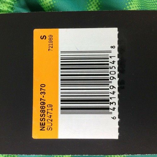 Nike Swim Trunks Boys Small Green Striped Board Shorts With Mesh Liner NEW - Picture 2 of 3