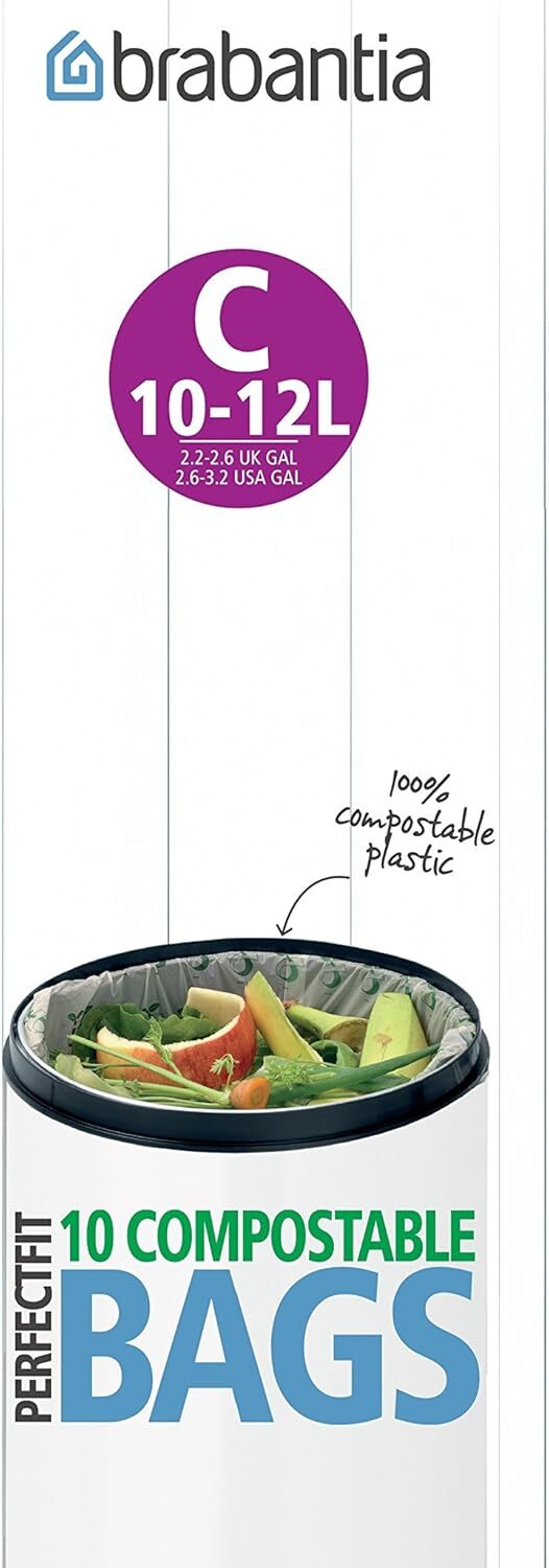 Компостируемые контейнеры Brabantia 419782 Размер C 10 мешков 12 л Белый 6090₽